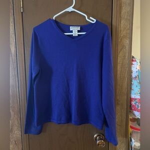 Vintage Pendleton Blue Boxy Crew Neck Sweatshirt